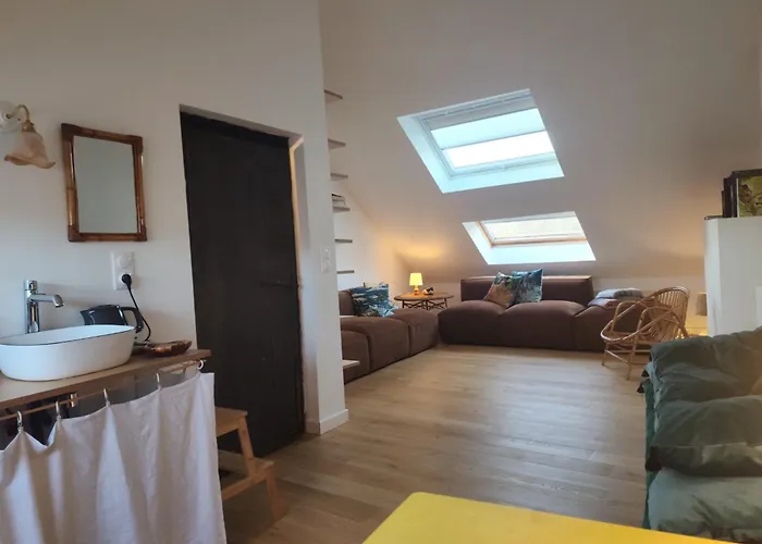 Дом отдыха Le Grenier A Sel, Maison De Pecheur Pour 6 Avec Salle Tv